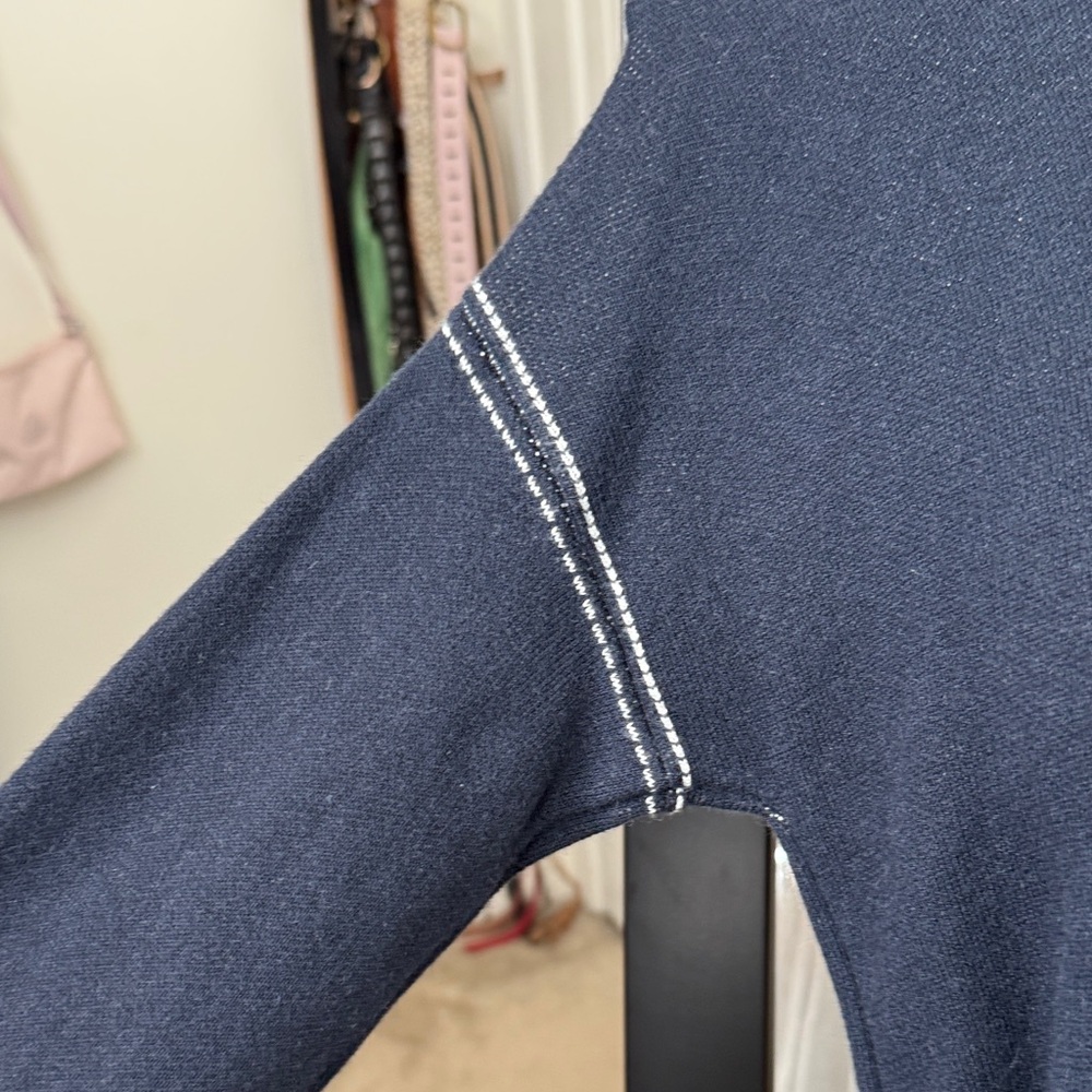 Banana Republic Brushed Navy and White Knit Dress size S - Picture 10 of 10
